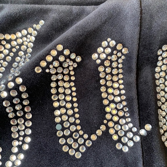 SOLD Juicy Couture OG Bling Velour Track Pants Medium - Picture 10 of 12